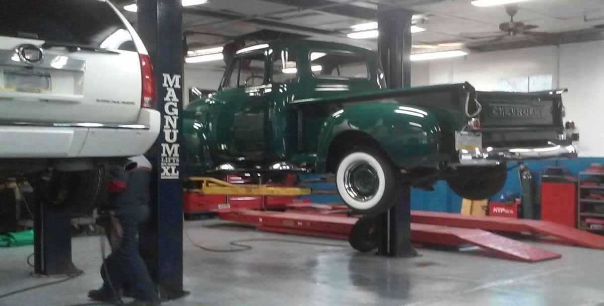 Old Truck Getting Maintenance