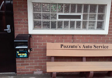 Outside Bench at Pozzuto's